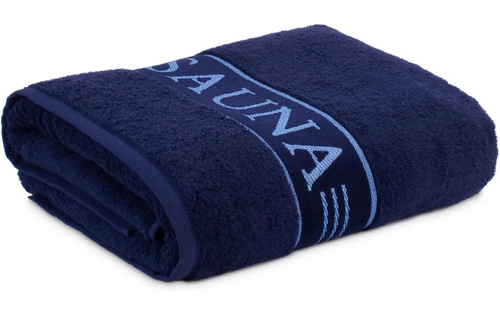 Frottana Serviette de sauna Sauna 80 x 200 cm, Bleu océan