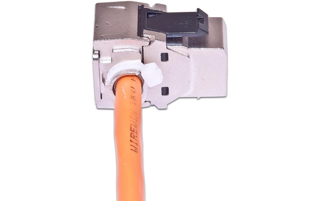 Wirewin Module Keystone Cat.6A, RJ-45, STP coudé à 90°