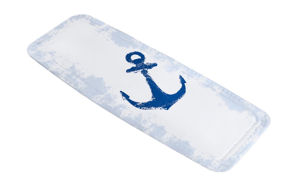 Kleine Wolke Revêtement de baignoire Anchor 36 x 92 cm, Bleu/Blanc