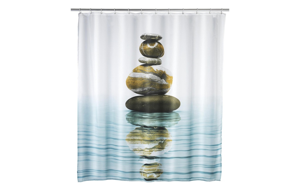 Wenko Rideau de douche Meditation 180 x 200 cm, Multicolore