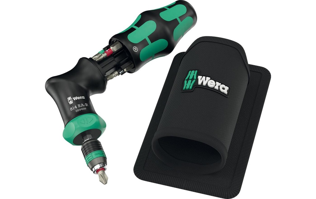 Wera Jeux de cliquets Kraftform Kompakt Pistol RA-R 1, 7 pièces