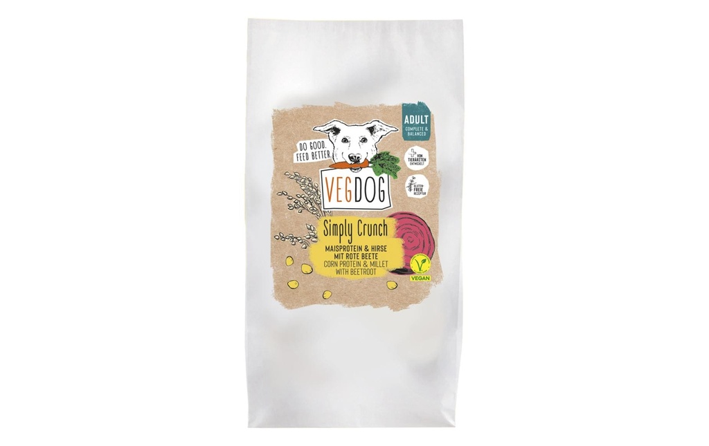 Vegdog Alimentation sèche Simply Crunch 2 kg