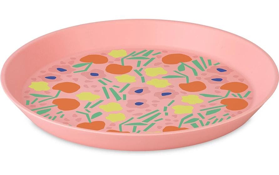 Koziol Assiette non décorative Nora S Blooms Ø 20.5 cm, 1 Pièce/s, Sweet Pink