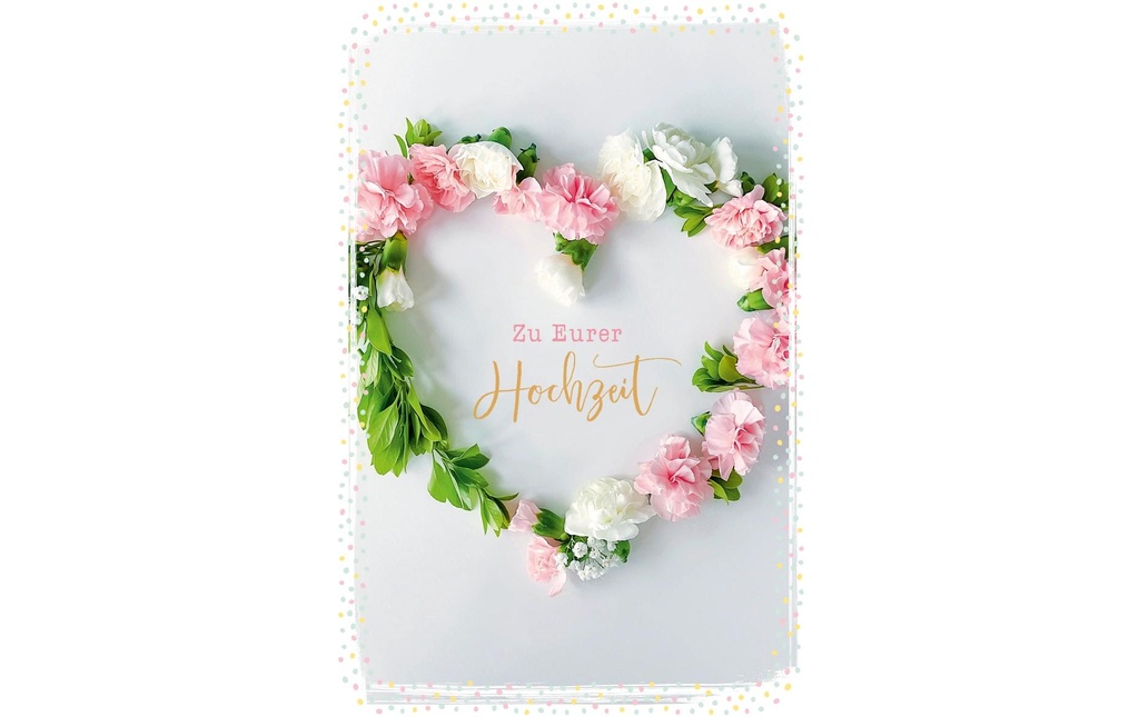 ABC Carte de voeux de mariage 12.5 x 17.6 cm