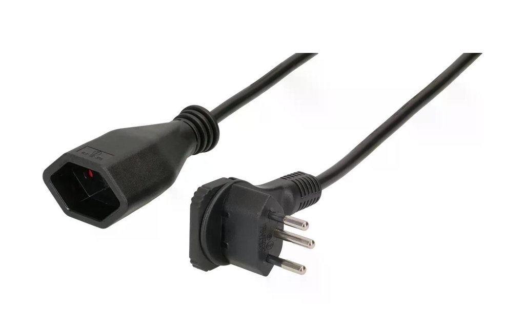 Max Hauri Câble de prolongation 1 m T13 - T12, Noir