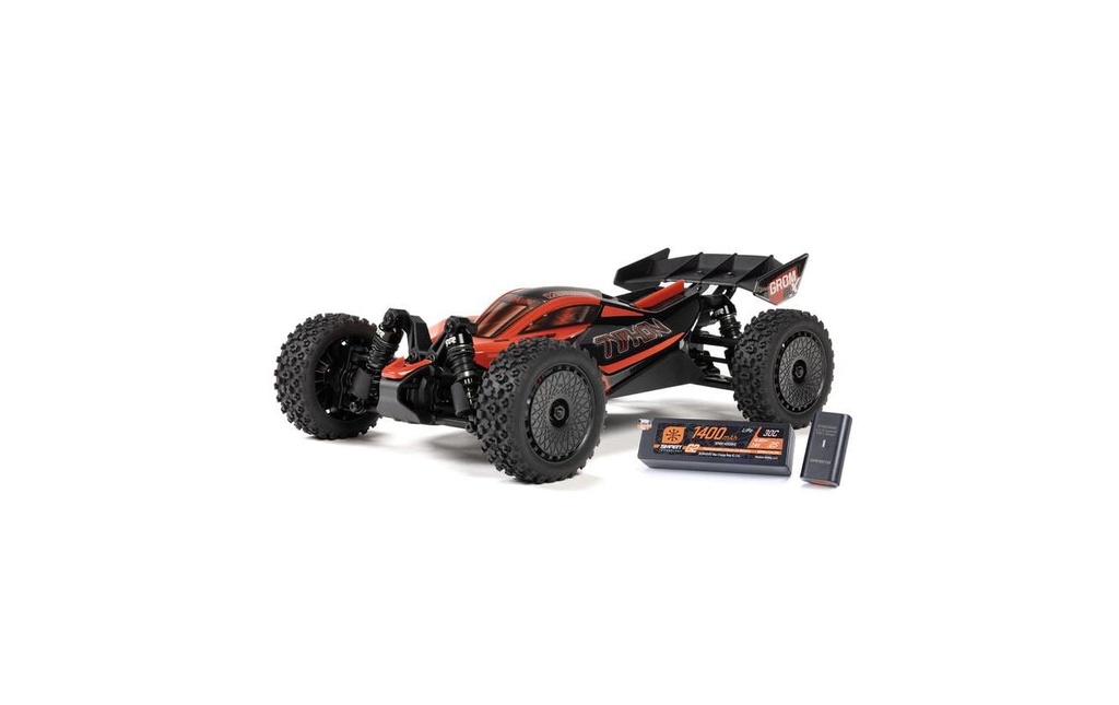 Arrma Buggy TYPHON GROM 223S BLX, rouge 1:14