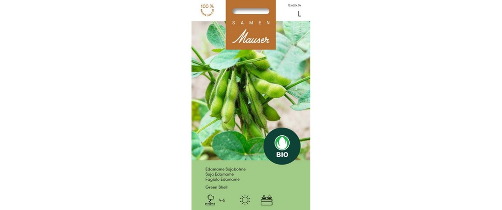 Samen Mauser Semence Coquille verte de soja Edamame
