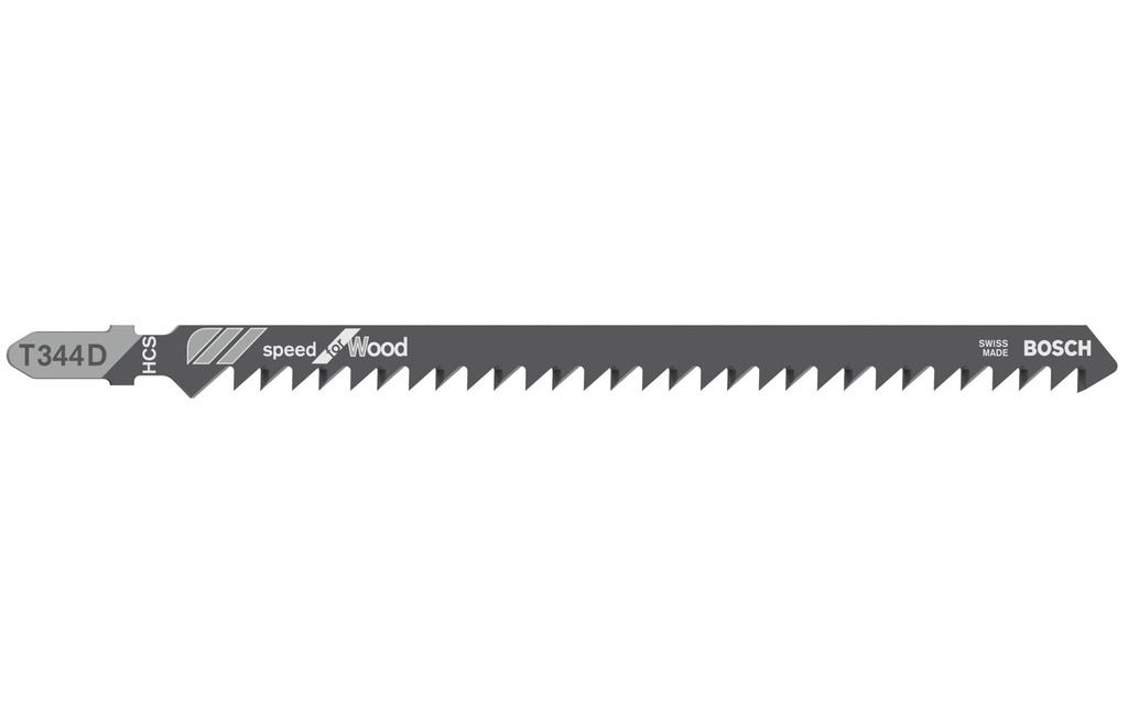 Bosch Professional Lame de scie sauteuse T 344 D Speed for Wood, 5 pièces