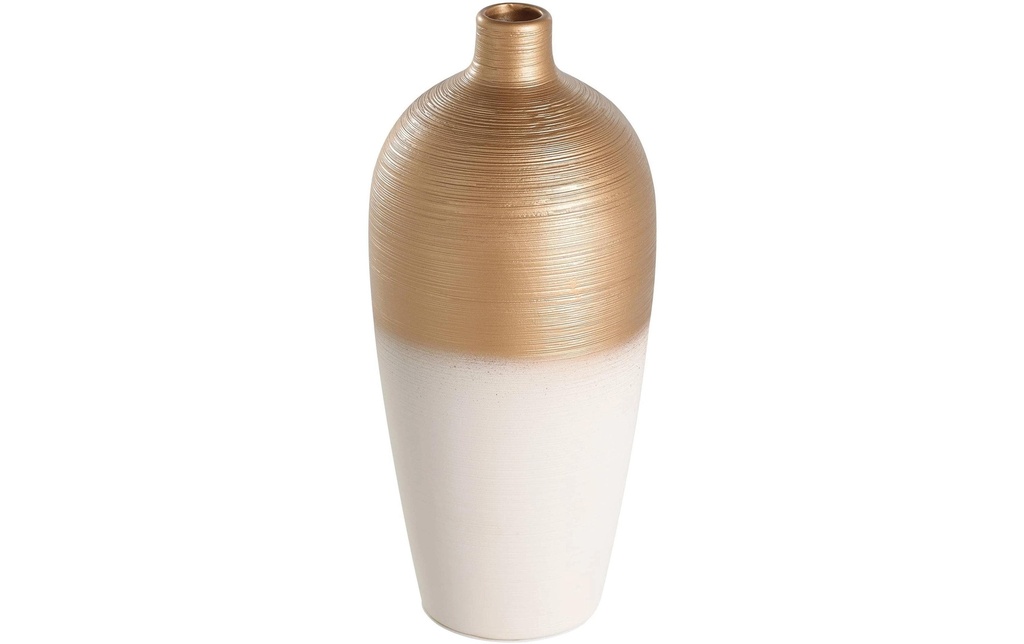 EGLO Vase Saryksu 28 cm, Doré/Blanc