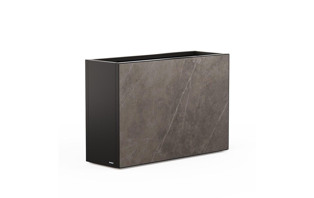 Herstera Cloison décorative Laminate 120 x 40 x 80 cm Marbre noir