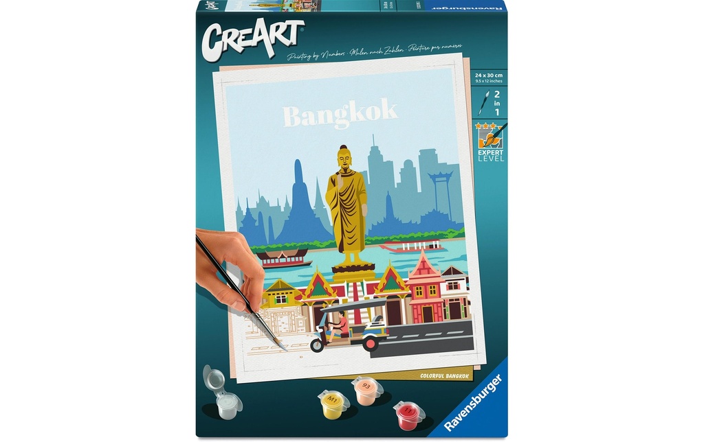 Ravensburger Peinture par numéros CreArt Citys Bangkok colorée