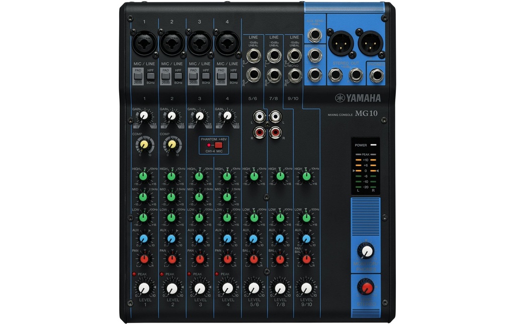 Yamaha Table de mixage MG10 - 10 canaux, analogique