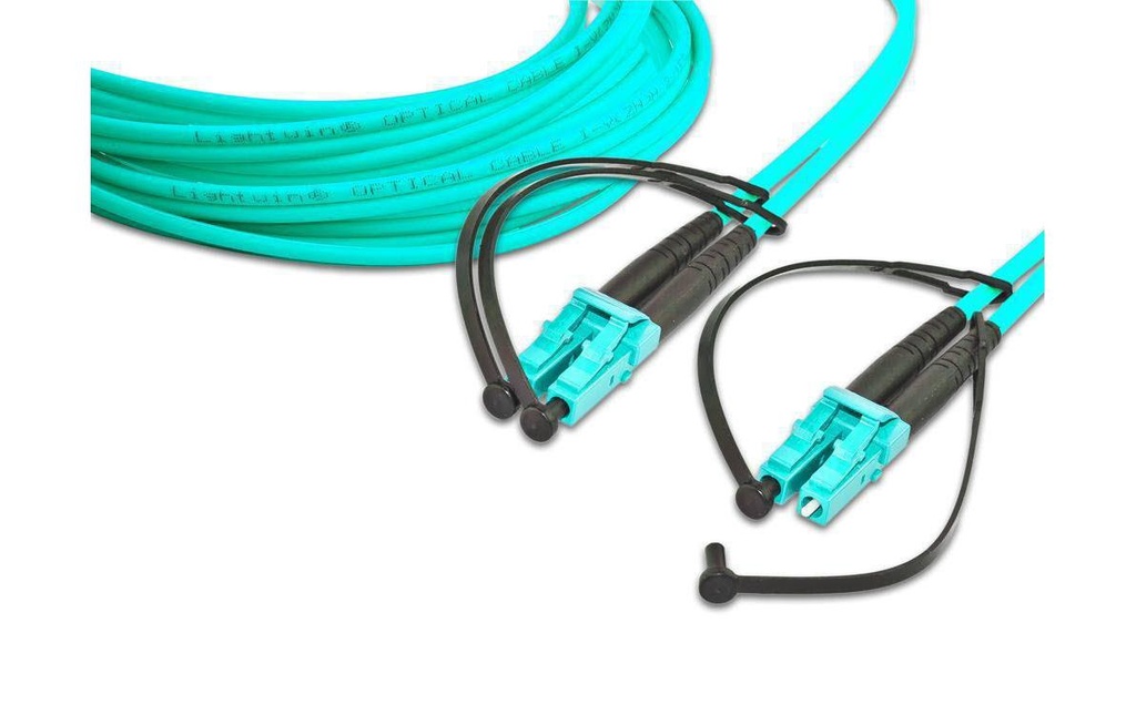 Lightwin Câble patch à fibre optique Multimode LC – LC, OM3, Duplex, 15 m