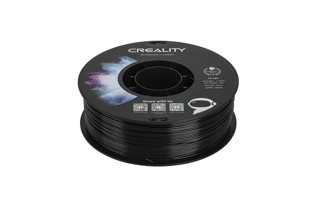 Creality Filament ABS, Noir, 1.75 mm, 1 kg