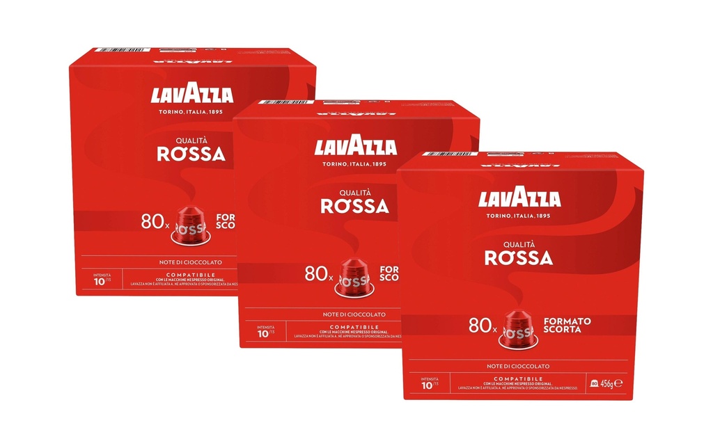 Lavazza Capsules de café Qualità Rossa 3 x 80 pièces