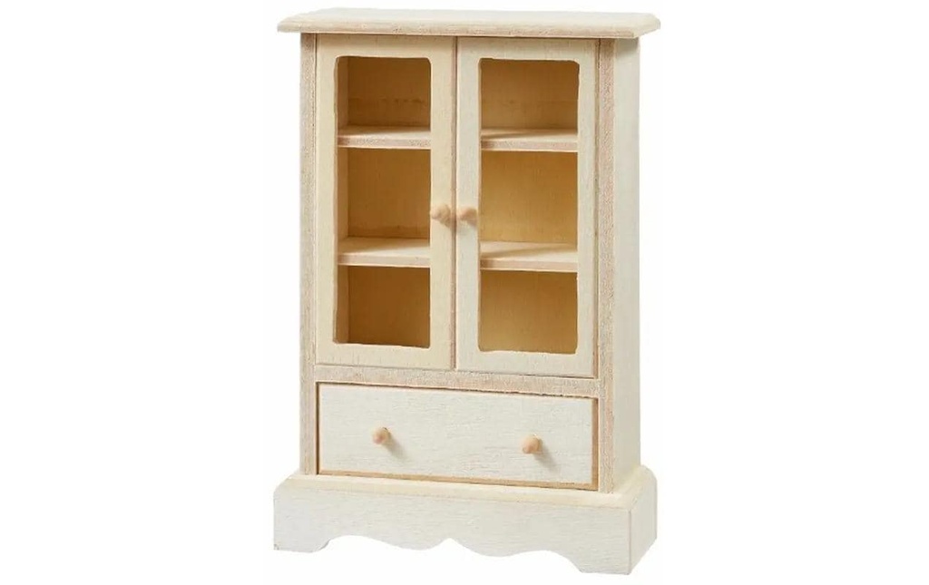 HobbyFun Mini-meubles Armoire III 7.8 x 3.2 x 11.6 cm, naturel