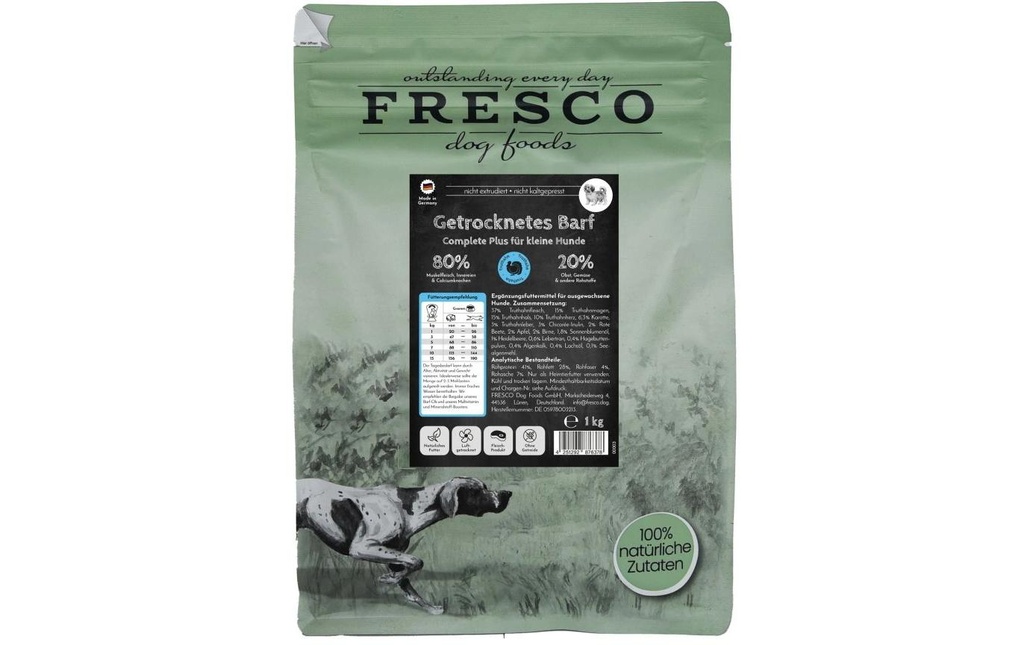 FRESCO Alimentation sèche Complete Plus Mini dinde, 1 kg