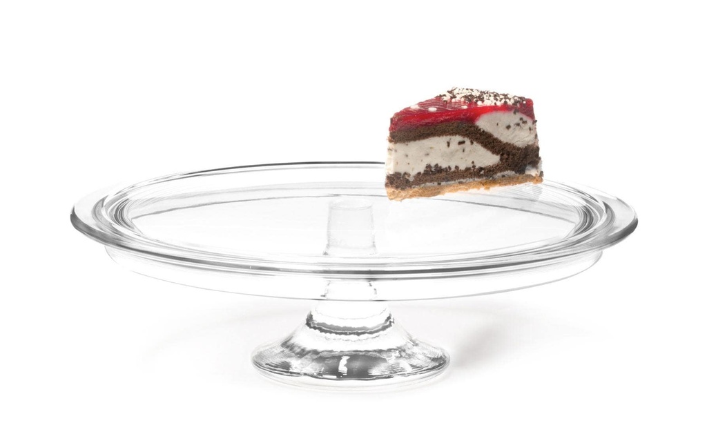 LEONARDO Assiette à gâteau Ciao avec pied Transparent