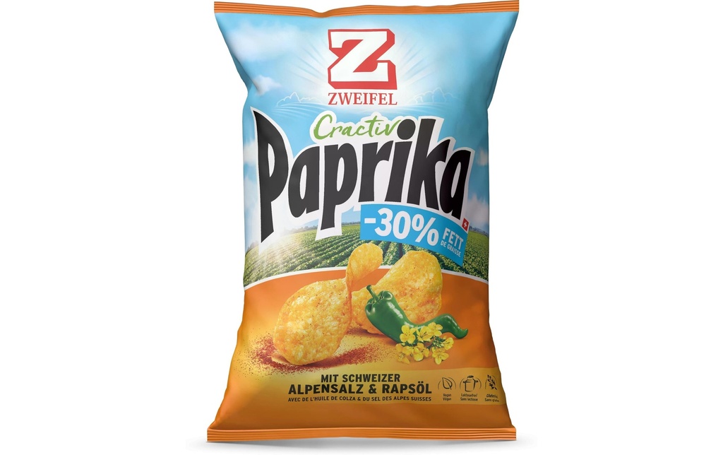Zweifel Chips Cractiv Paprika 160 g