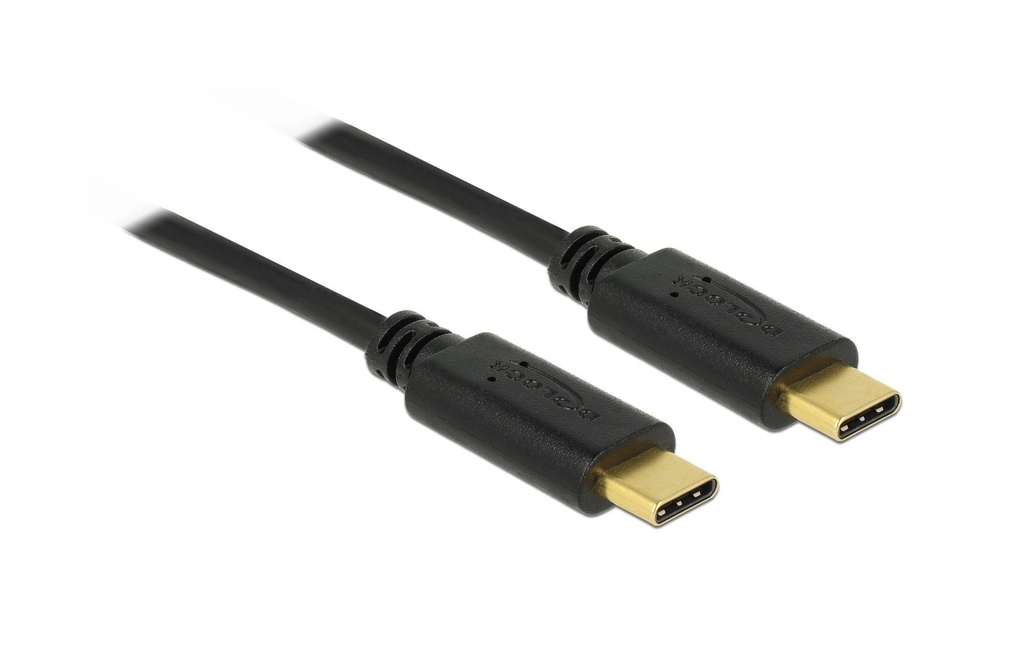 Delock Câble USB 2.0 jusqu'à 5A de courant USB-C - USB-C 2 m