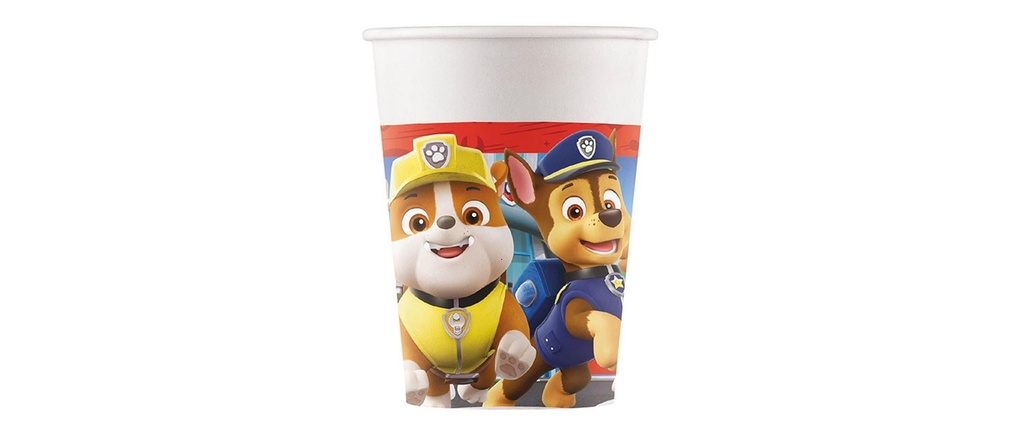 We fiesta Party Gobelets jetables Paw Patrol 200 ml, 8 Pièce/s, Rouge
