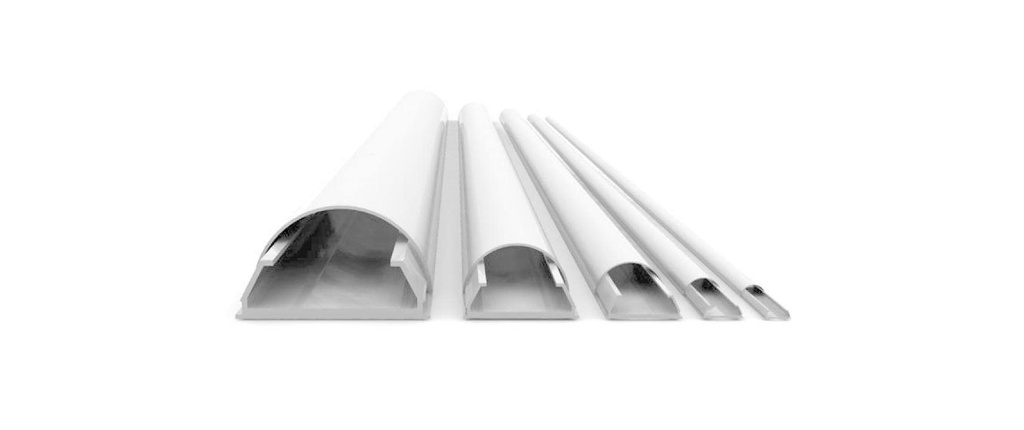 Multibrackets Jonction de câbles 1.1 m x 18 mm Blanc