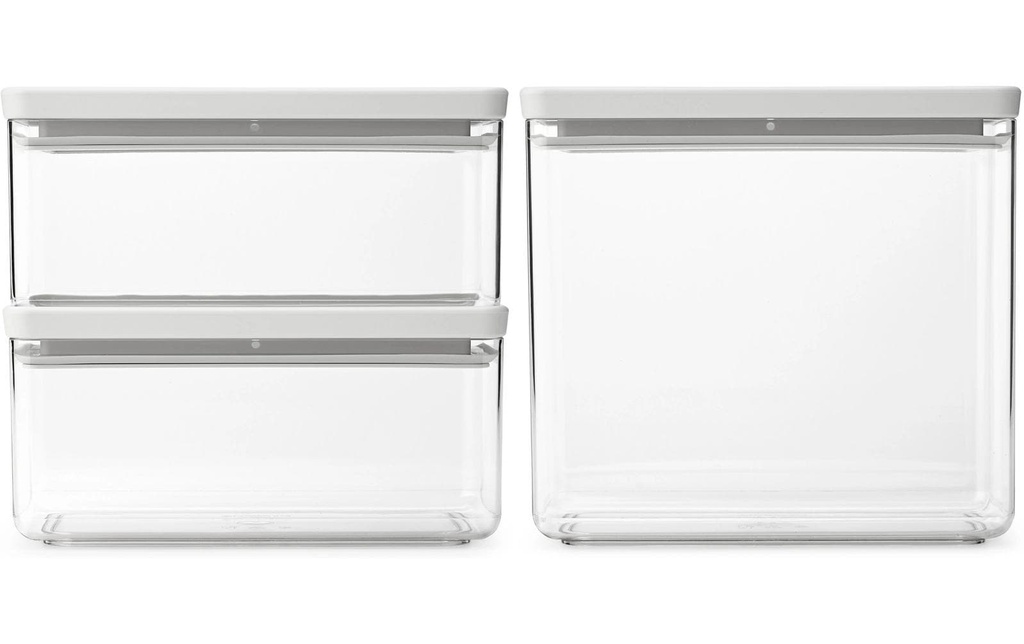 Brabantia Boîte à provisions Tasty+ 6.5 l, Transparent/Gris clair