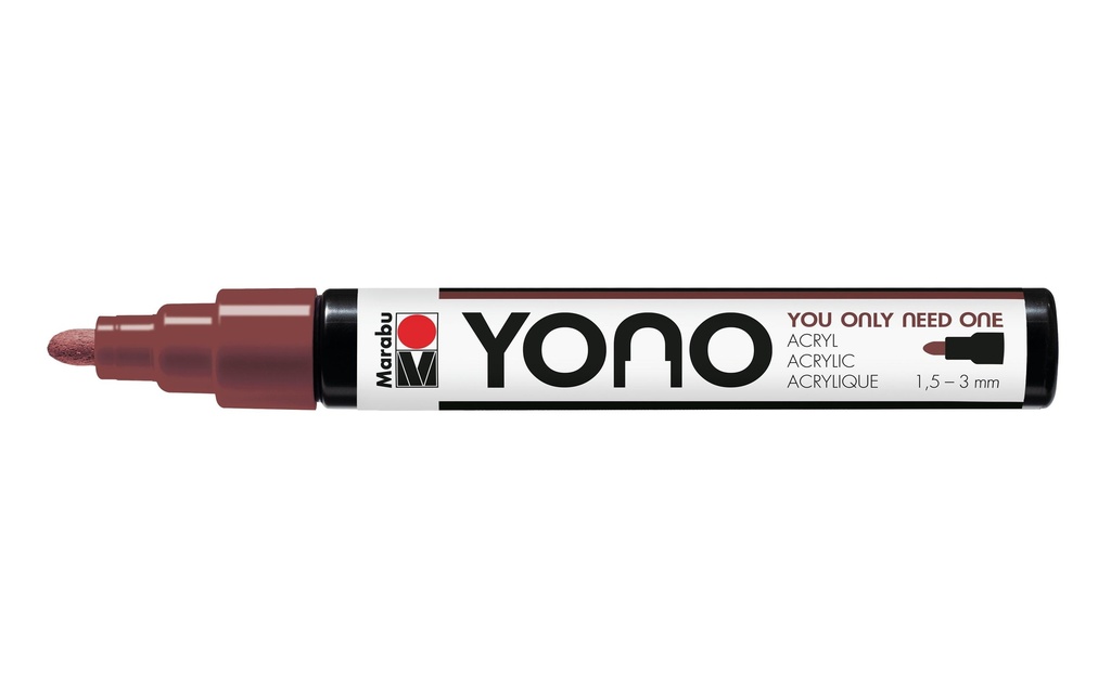 Marabu Marqueur acrylique YONO 1.5 - 3 mm Brun