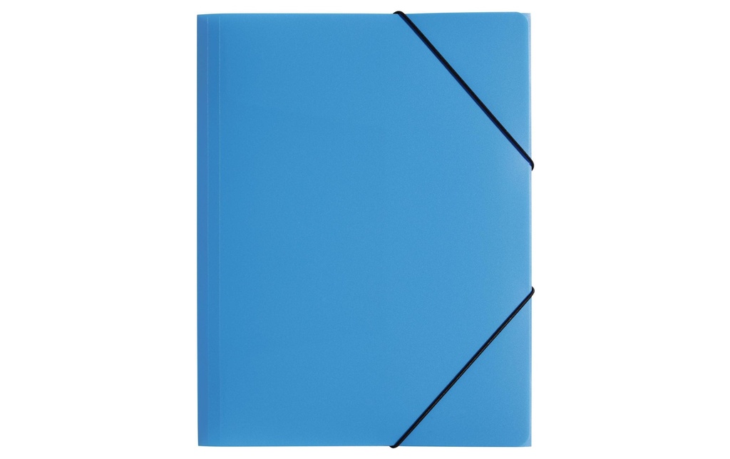 Pagna Portfolio à ruban élastique A4 PP Bleu clair