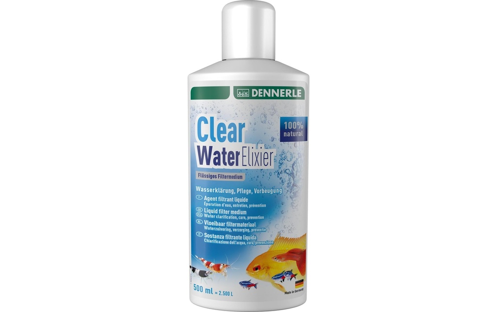 Dennerle Entretien de l'eau Élixir d'eau claire, 500 ml