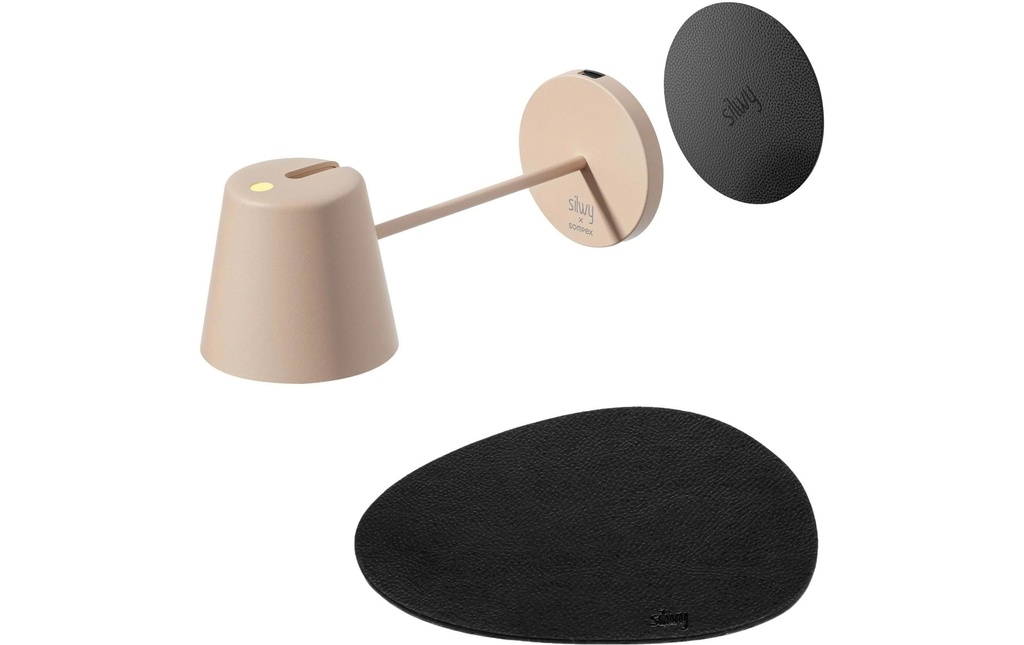 Silwy Lampe magnétique Portofino Sand, set de table et pad inclus