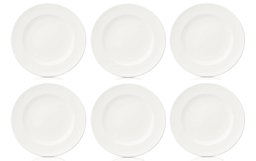 Villeroy & Boch Assiette non décorative For Me Ø 27 cm, 6 Pièce/s, Blanc