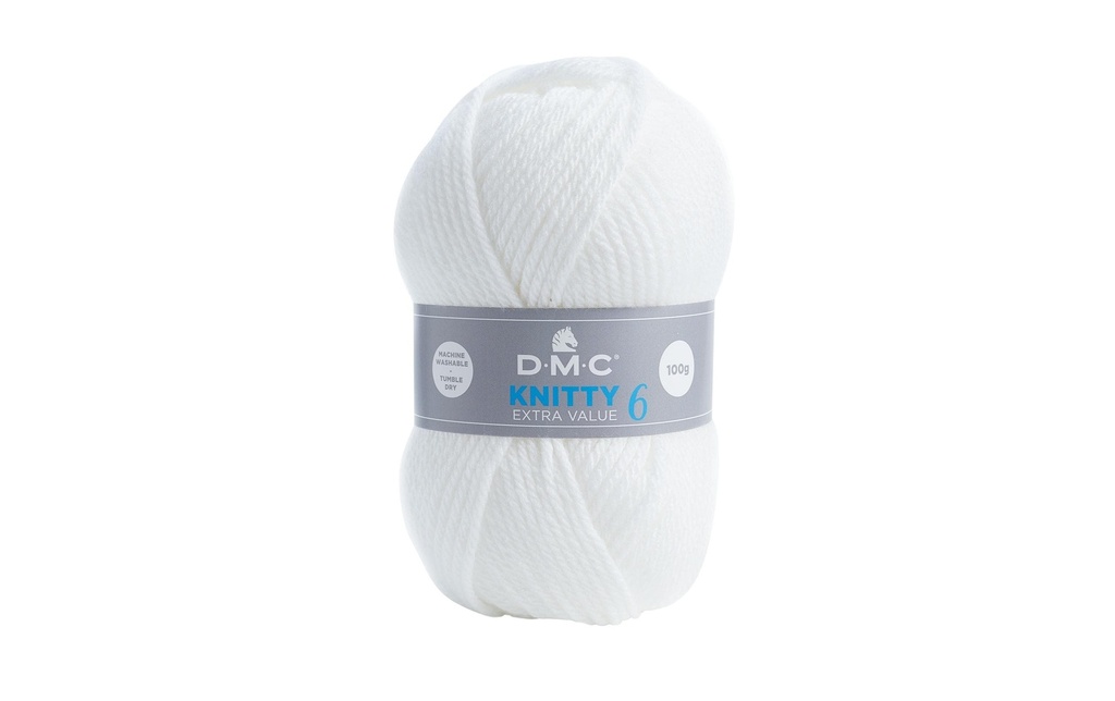 DMC Laine Knitty 6 Blanc pur