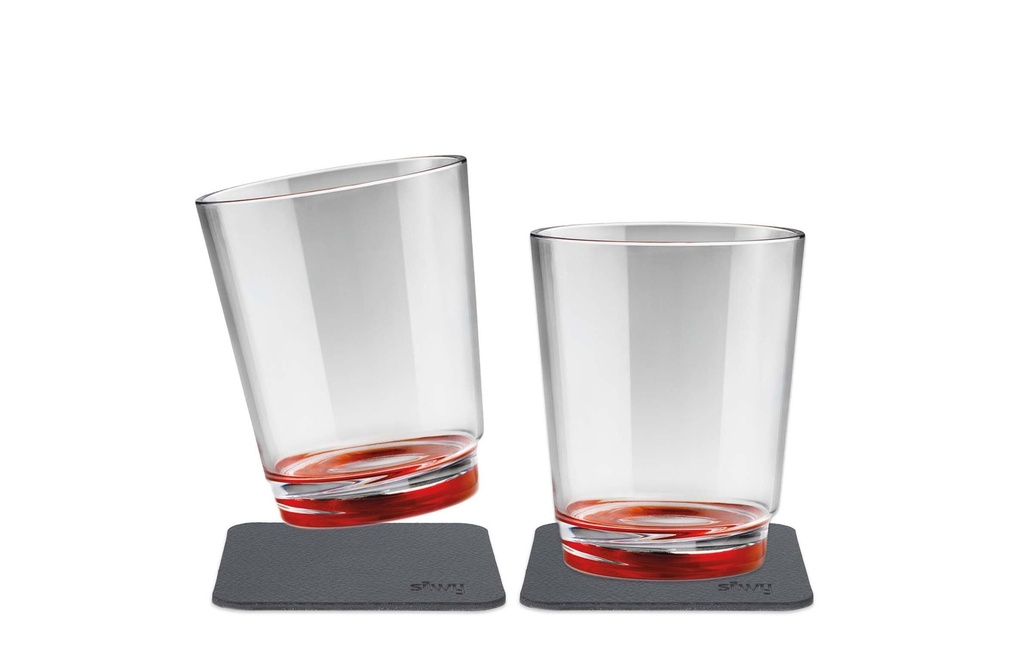 Silwy Gobelet de plein air Ready Red Lot de 2 magnétiques