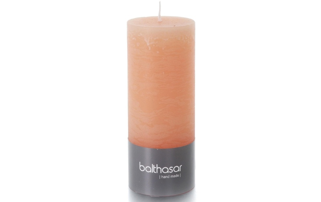 balthasar Bougie cylindrique Rustico 14 cm x 6 cm, abricot, 1 Pièce/s