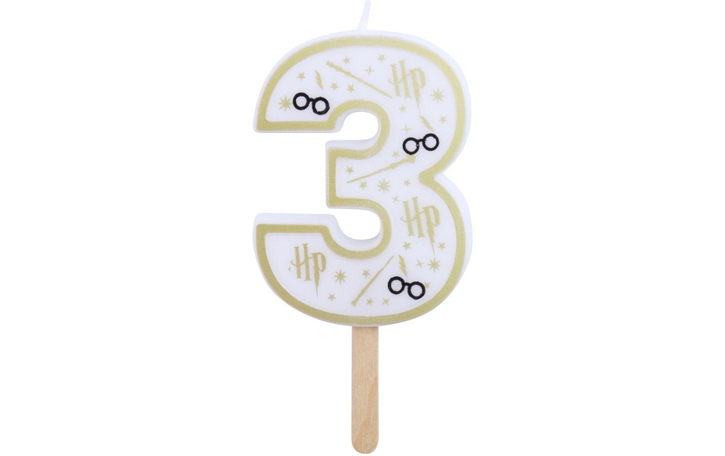 PME Bougie en forme de chiffre Harry Potter N° 3