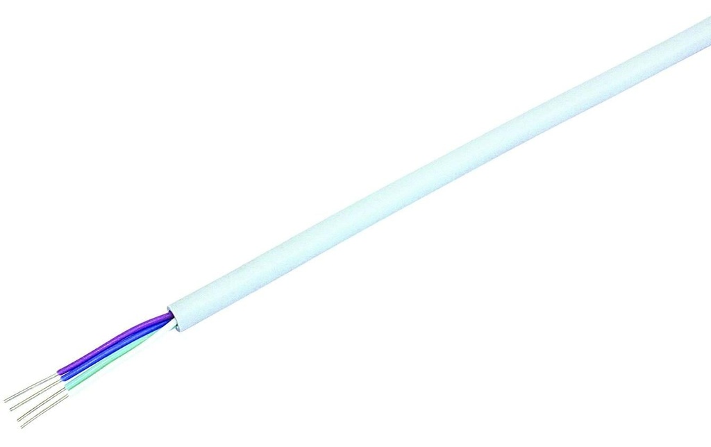 STEFFEN Câble de téléphone U72 1 x 4 x 0.5 mm², 100 m, non blindé Blanc