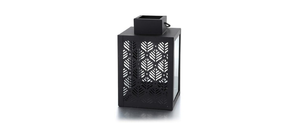 balthasar Lanterne Leaf 16 cm, Noir