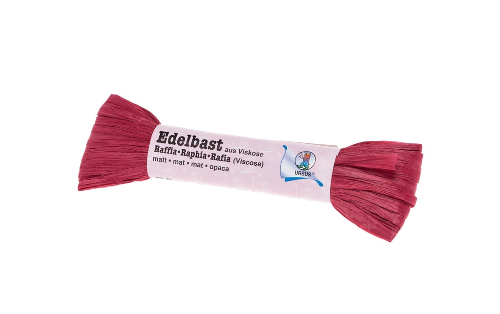URSUS Raphia raffiné Matt rouge foncé