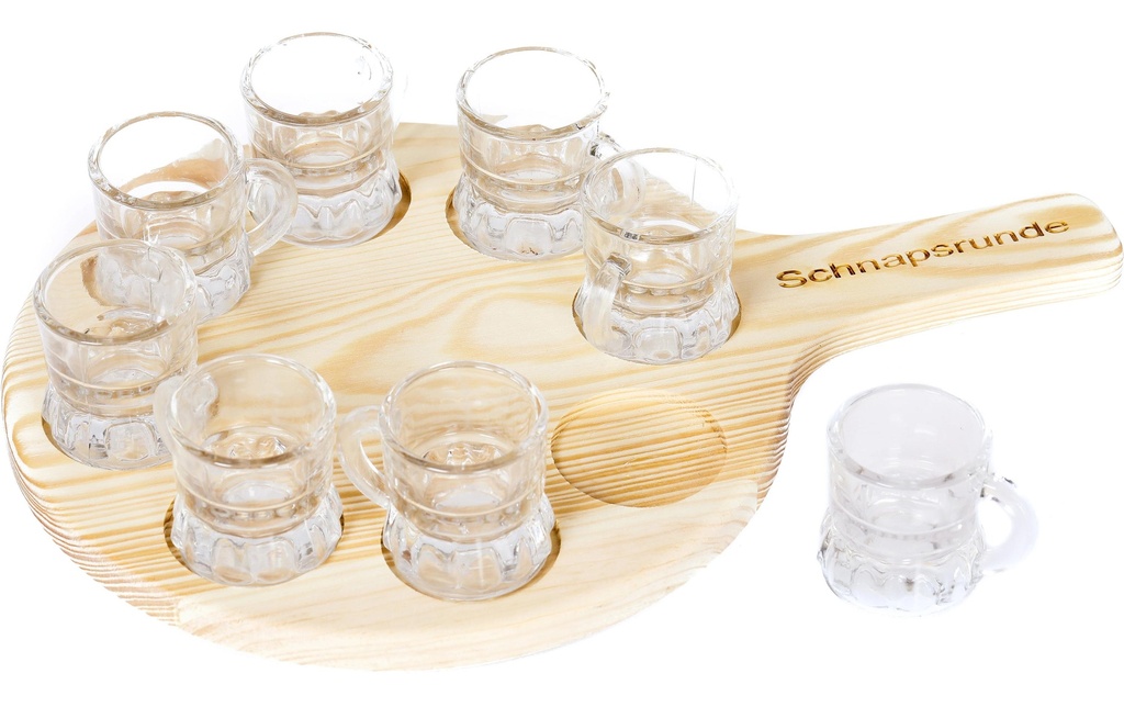 Trendcompany Verres à liqueur 21 cm, 8 verres