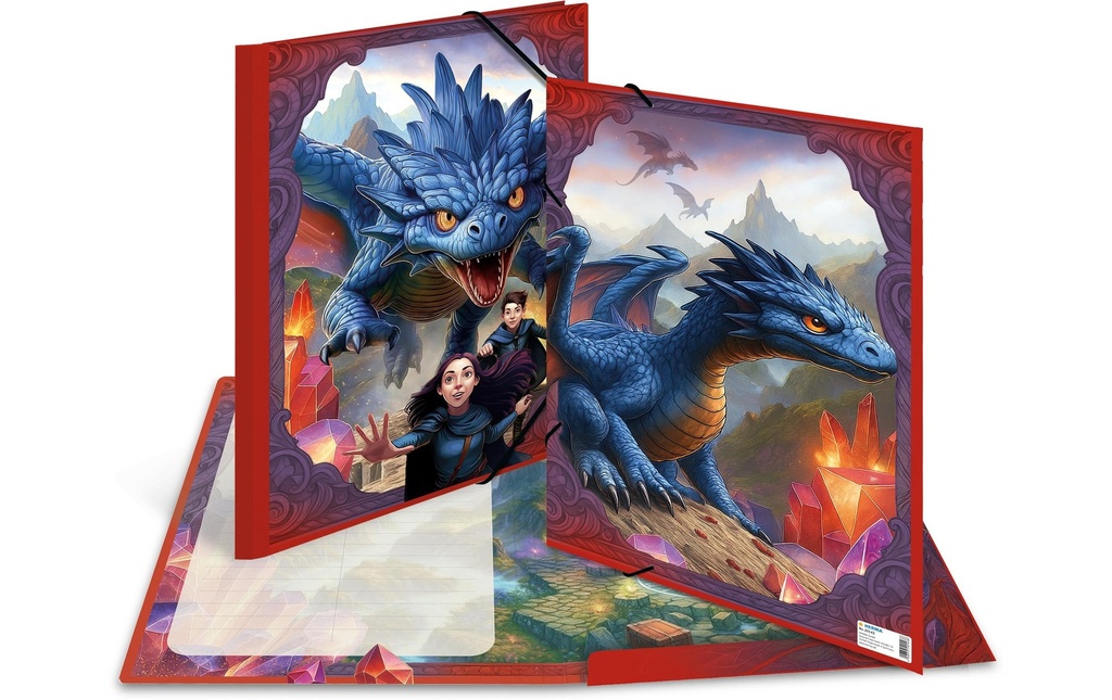 HERMA Dossier de dessin A3 Dragon Bleu
