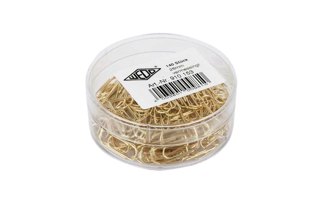 WEDO Trombones 26mm laiton (140 pces)