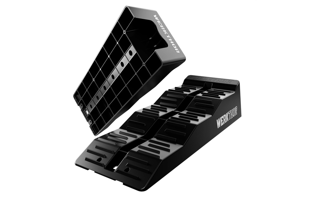 Werkthor Cales d'accès plates Lot de 2, noir
