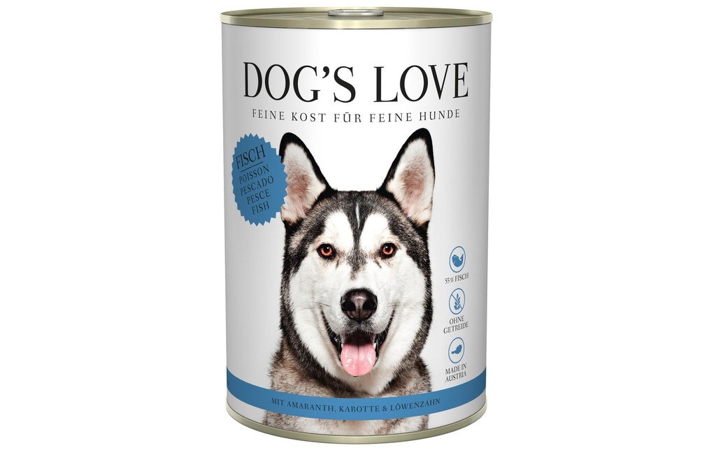 Dog's Love Alimentation humide Adulte Poisson, 400 g