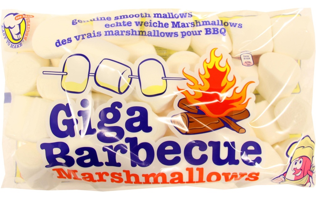 Mr. Mallo Guimauve Giga BBQ blanche 750 g