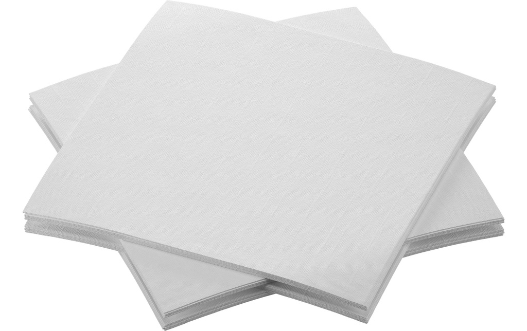 Duni Serviettes à cocktail 20 cm x 20 cm, 180 Pièce/s, Blanc