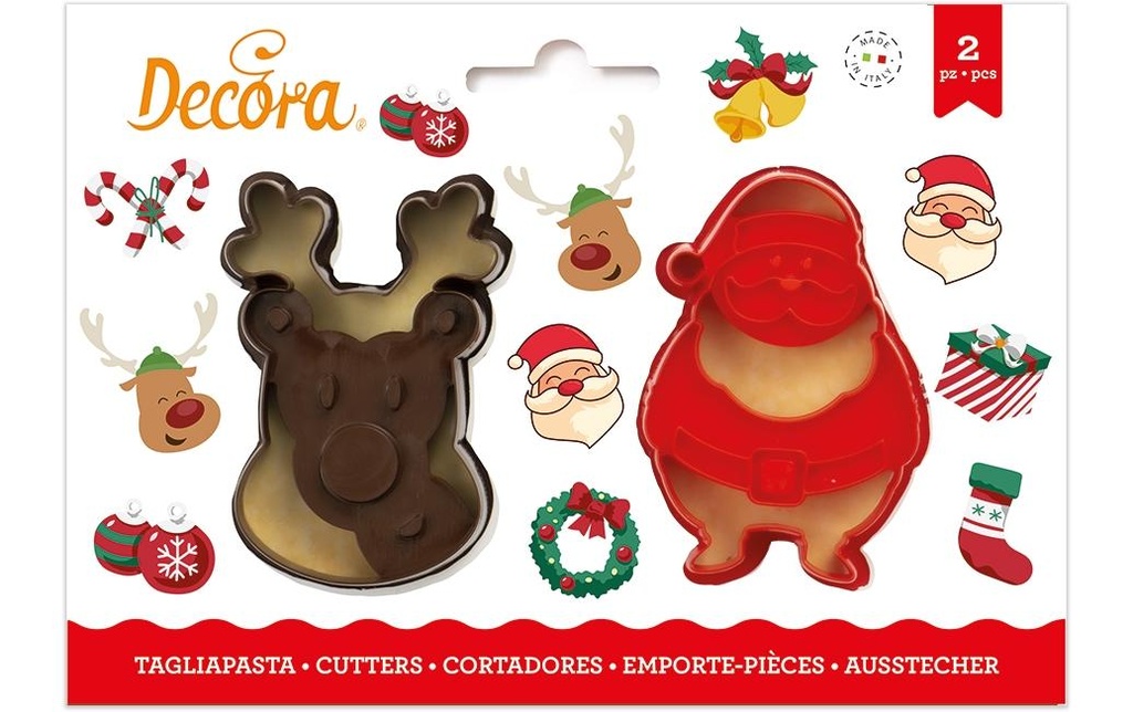 DECORA N'Emporte-pièce Renne set 2p. (2 pces)