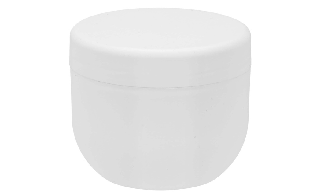 Glorex Barattolo per cosmetici à simple paroi 100 ml, Blanc