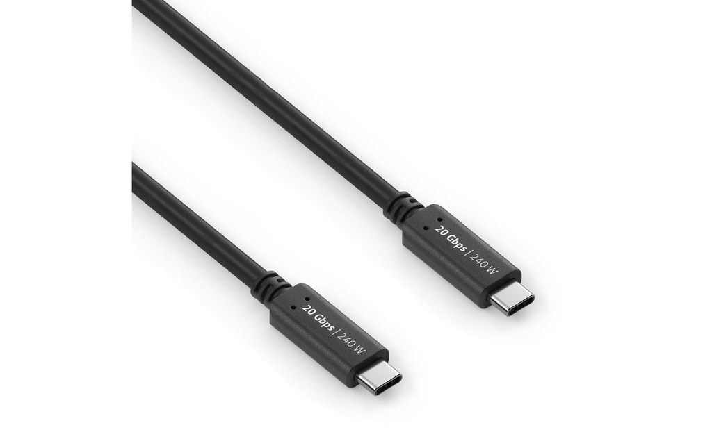 PureLink iSeries Câble USB4 20Gbps, 240W USB-C - USB-C 0.5 m, Noir