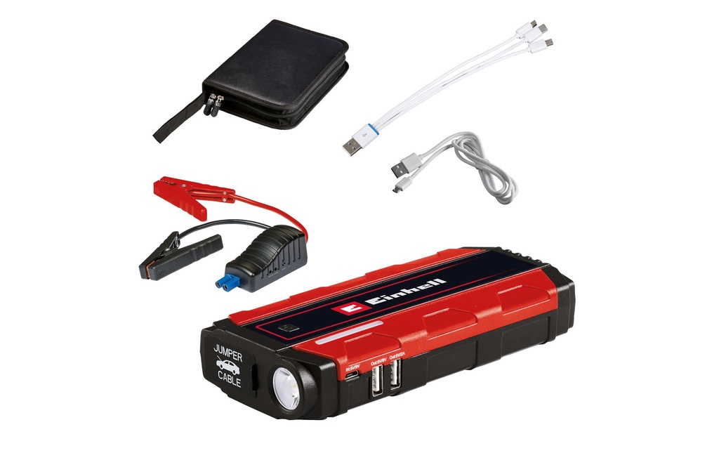 Einhell Automotive Batterie de démarrage avec fonction de chargement CE-JS 8 / 12 V/200A